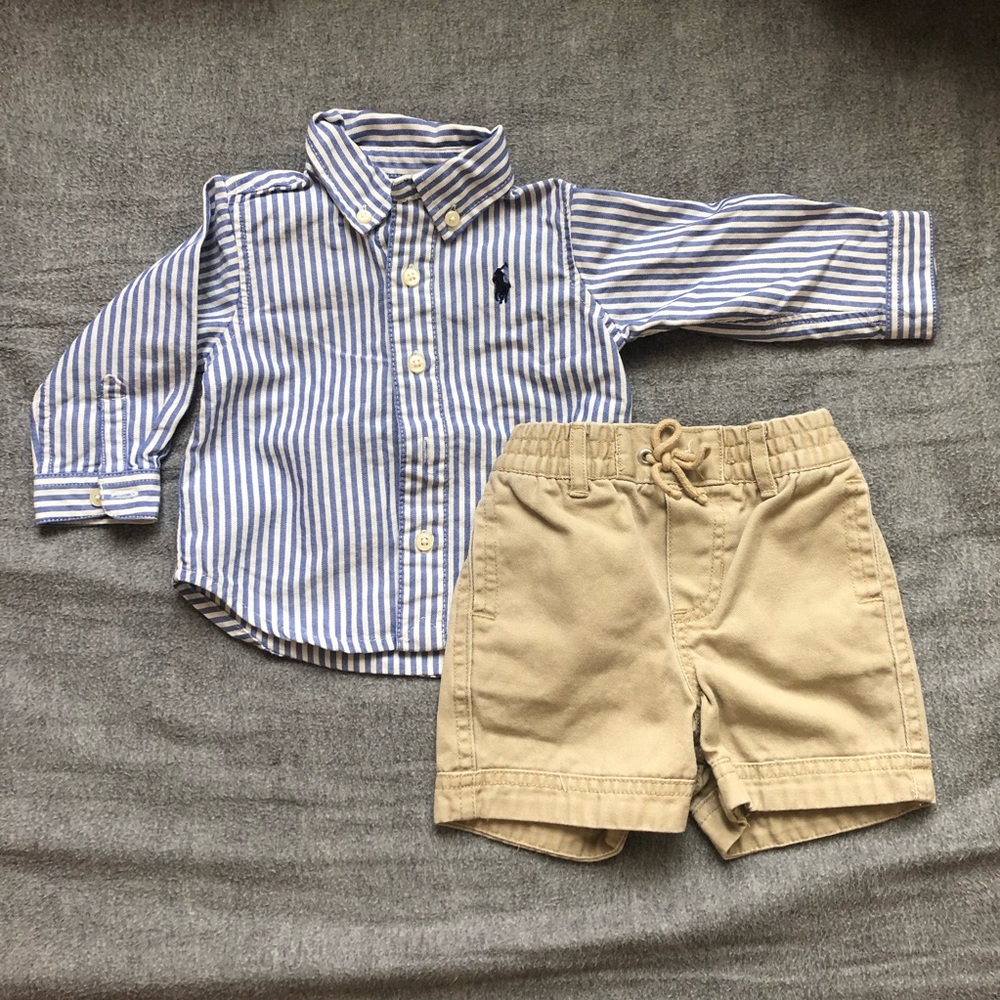 Striped Button Up & Pants